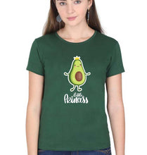 Load image into Gallery viewer, Avocado Princess T-Shirt for Women-Dark Green-Ektarfa.online
