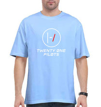 Load image into Gallery viewer, Twenty one pilots Oversized T-Shirt for Men-Baby Blue-Ektarfa.online
