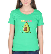 Load image into Gallery viewer, Avocado T-Shirt for Women-flag green-Ektarfa.online
