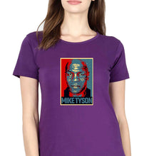 Load image into Gallery viewer, Mike Tyson T-Shirt for Women-Purple-Ektarfa.online
