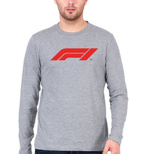 Load image into Gallery viewer, Formula 1(F1) Full Sleeves T-Shirt for Men-Grey Melange-Ektarfa.online
