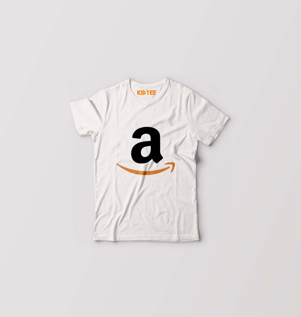 Amazon Kids T-Shirt for Boy/Girl-White-Ektarfa.online