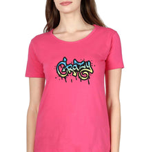 Load image into Gallery viewer, Graffiti Crazy T-Shirt for Women-Pink-Ektarfa.online

