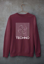 Load image into Gallery viewer, Techno Unisex Sweatshirt for Men/Women-Maroon-Ektarfa.online
