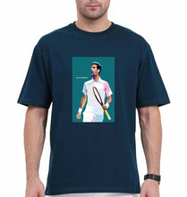 Load image into Gallery viewer, Novak Djokovic Tennis Oversized T-Shirt for Men-Petrol Blue-Ektarfa.online
