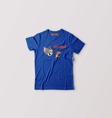 Tom and Jerry Kids T-Shirt for Boy/Girl-Royal Blue-Ektarfa.online