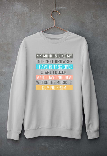 Internet Unisex Sweatshirt for Men/Women-Grey Melange-Ektarfa.online
