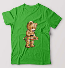 Load image into Gallery viewer, Domrebel Bear T-Shirt for Men-flag green-Ektarfa.online
