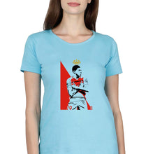 Load image into Gallery viewer, Kylian Mbappé T-Shirt for Women-Light Blue-Ektarfa.online
