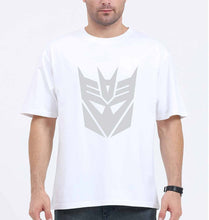 Load image into Gallery viewer, Decepticon Transformers Oversized T-Shirt for Men-White-Ektarfa.online
