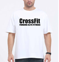 Load image into Gallery viewer, CrossFit Oversized T-Shirt for Men-White-Ektarfa.online
