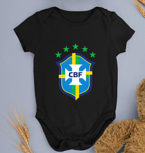 Load image into Gallery viewer, Brazil Football Kids Romper For Baby Boy/Girl-Black-Ektarfa.online
