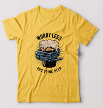 Load image into Gallery viewer, Beer T-Shirt for Men-Golden Yellow-Ektarfa.online
