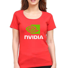 Load image into Gallery viewer, Nvidia T-Shirt for Women-Red-Ektarfa.online
