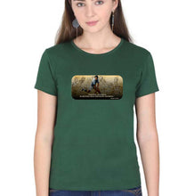 Load image into Gallery viewer, Dhyan Chand T-Shirt for Women-Dark Green-Ektarfa.online
