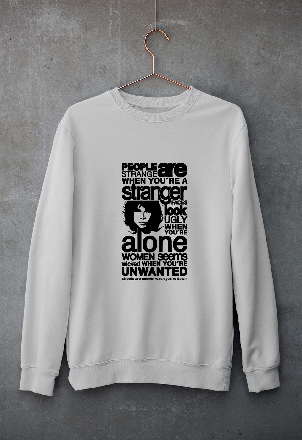 Jim Morrison Unisex Sweatshirt for Men/Women-Grey Melange-Ektarfa.online