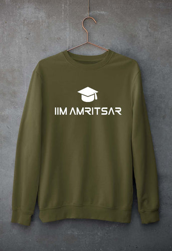 IIM Amritsar Unisex Sweatshirt for Men/Women-Olive Green-Ektarfa.online
