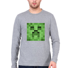 Load image into Gallery viewer, Minecraft Full Sleeves T-Shirt for Men-GREY-Ektarfa.online
