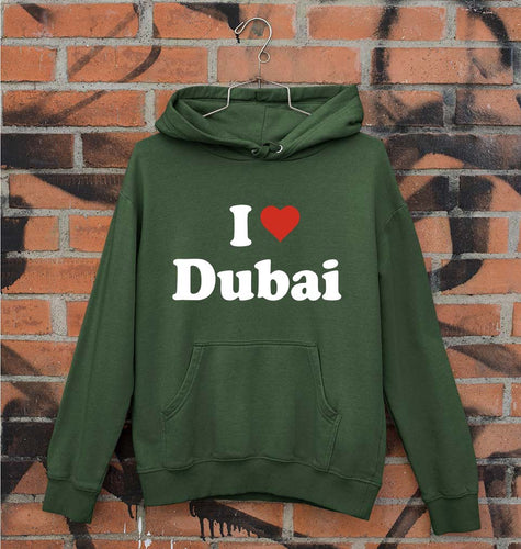 I Love Dubai Unisex Hoodie for Men/Women-Dark Green-Ektarfa.online