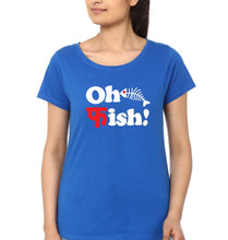 Load image into Gallery viewer, Fish Funny T-Shirt for Women-Royal Blue-Ektarfa.online
