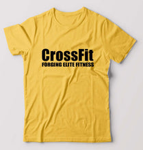 Load image into Gallery viewer, CrossFit T-Shirt for Men-Golden Yellow-Ektarfa.online
