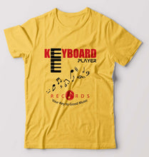 Load image into Gallery viewer, Piano Keyboard T-Shirt for Men-Golden Yellow-Ektarfa.online
