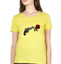 Load image into Gallery viewer, Guns N&#39; Roses T-Shirt for Women-Yellow-Ektarfa.online
