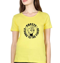 Load image into Gallery viewer, Popeye T-Shirt for Women-Yellow-Ektarfa.online
