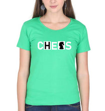 Load image into Gallery viewer, Chess T-Shirt for Women-flag green-Ektarfa.online
