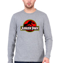 Load image into Gallery viewer, Jurassic Park Full Sleeves T-Shirt for Men-Grey Melange-Ektarfa.online
