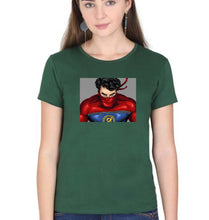 Load image into Gallery viewer, Minnal Murali T-Shirt for Women-Dark Green-Ektarfa.online
