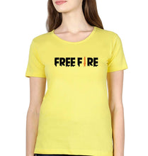 Load image into Gallery viewer, Free Fire T-Shirt for Women-Yellow-Ektarfa.online
