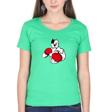 Load image into Gallery viewer, Pitbull Boxing T-Shirt for Women-flag green-Ektarfa.online
