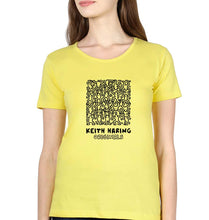 Load image into Gallery viewer, Keith Haring T-Shirt for Women-Yellow-Ektarfa.online
