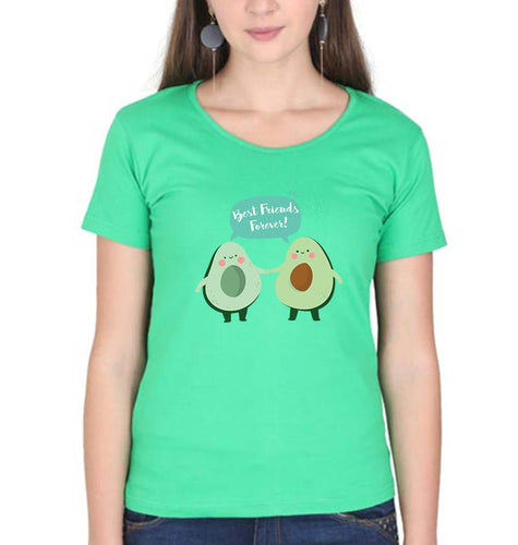 Avocado BFF T-Shirt for Women-flag green-Ektarfa.online