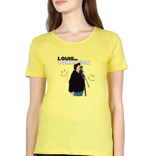 Louis Tomlinson T-Shirt for Women-Yellow-Ektarfa.online