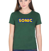 Load image into Gallery viewer, Sonic T-Shirt for Women-Dark Green-Ektarfa.online
