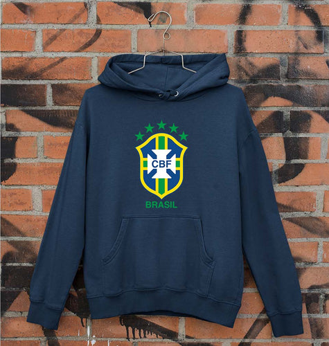 Brazil Football Unisex Hoodie for Men/Women-Navy Blue-Ektarfa.online