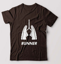 Load image into Gallery viewer, Runner Running T-Shirt for Men-Coffee Brown-Ektarfa.online
