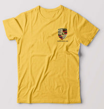 Load image into Gallery viewer, Porsche Pocket Logo T-Shirt for Men-Golden yellow-Ektarfa.online
