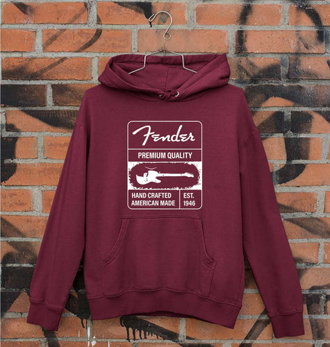 Fender Unisex Hoodie for Men/Women-Maroon-Ektarfa.online