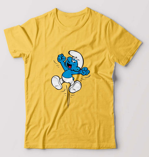 The Smurfs T-Shirt for Men-Golden Yellow-Ektarfa.online