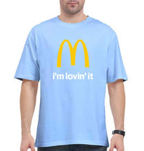 Load image into Gallery viewer, McDonald’s Oversized T-Shirt for Men-Baby Blue-Ektarfa.online
