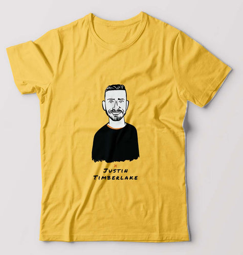 Justin Timberlake T-Shirt for Men-Golden Yellow-Ektarfa.online