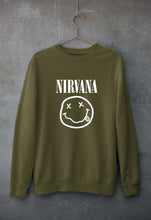 Load image into Gallery viewer, Nirvana Unisex Sweatshirt for Men/Women-Olive Green-Ektarfa.online
