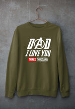 Load image into Gallery viewer, Dad I Love You 3000 Unisex Sweatshirt for Men/Women-Olive Green-Ektarfa.online
