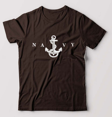 NAvy Army T-Shirt for Men-Coffee Brown-Ektarfa.online
