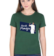 Load image into Gallery viewer, Hardik Pandya T-Shirt for Women-Dark Green-Ektarfa.online
