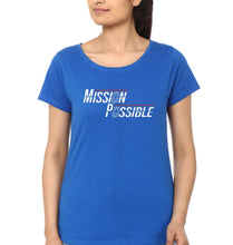 Load image into Gallery viewer, Mission Possible T-Shirt for Women-Royal Blue-Ektarfa.online

