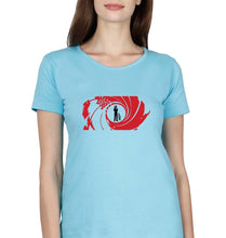 Load image into Gallery viewer, James Bond 007 T-Shirt for Womena-SkyBlue-Ektarfa.online
